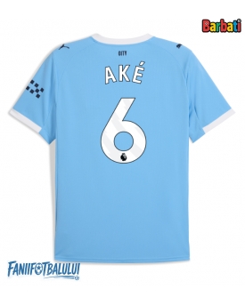 Manchester City Nathan Ake #6 Tricou Fotbal Replică 2025-26 Barbati Acasa